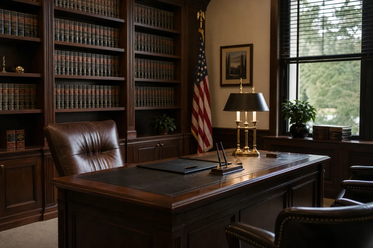 Professional law office interior representing the working environment where Todd M. Johnson prepares personal injury cases for clients across Louisiana